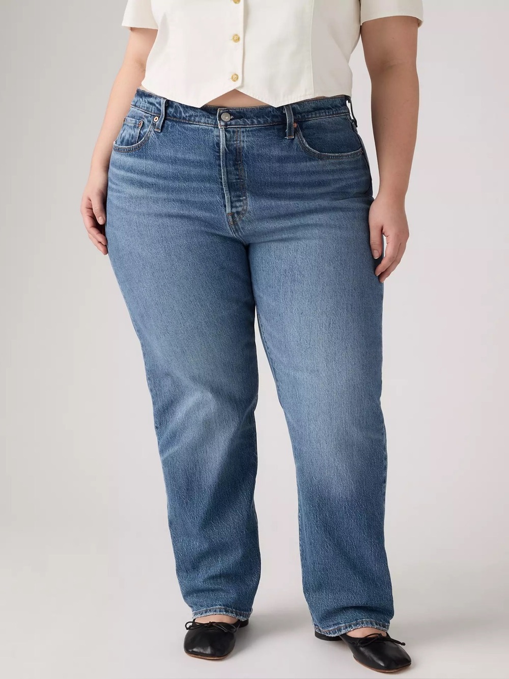 Levi’s 501 Original Fit Women's Jeans - Worn In Indigo Medium Wash Denim